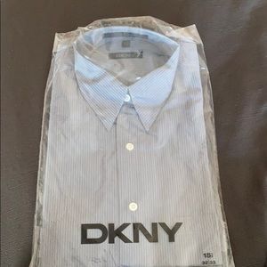 Blue striped button down